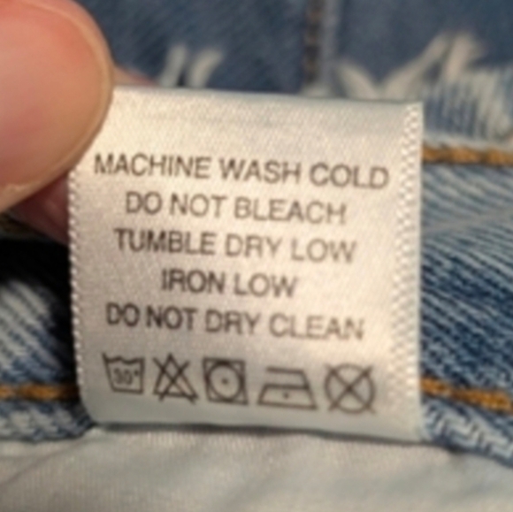 Fashion Nova Light Blue Denim Distressed Maxi Skirt - Picture 9 of 9